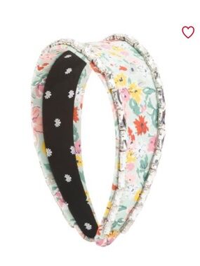 Lele Sadoughi Floral Mint Multi Headband with Crystal Trim
